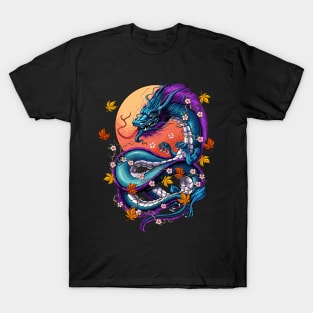 Vaporwave Japanese Dragon T-Shirt